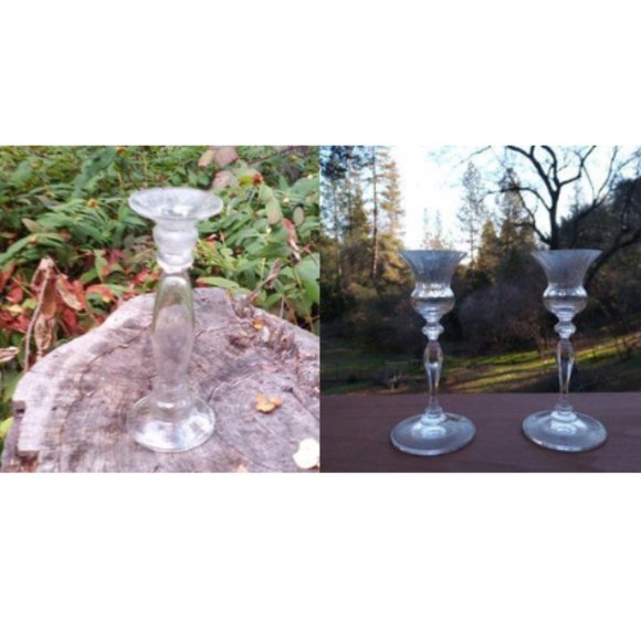 Vintage Three Candlestick Holders